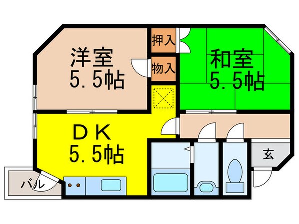 パラティ－前本の物件間取画像